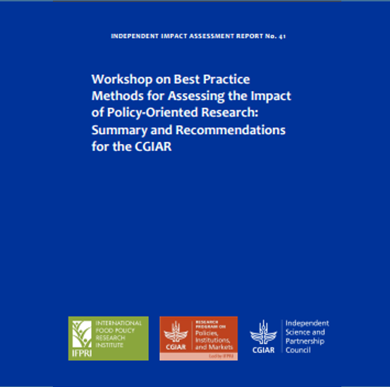 Report: Workshop on best practice methods for assessing the impact of policy-oriented research
