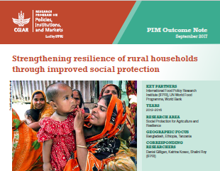 Strengthening resilience of rural households through improved social protection